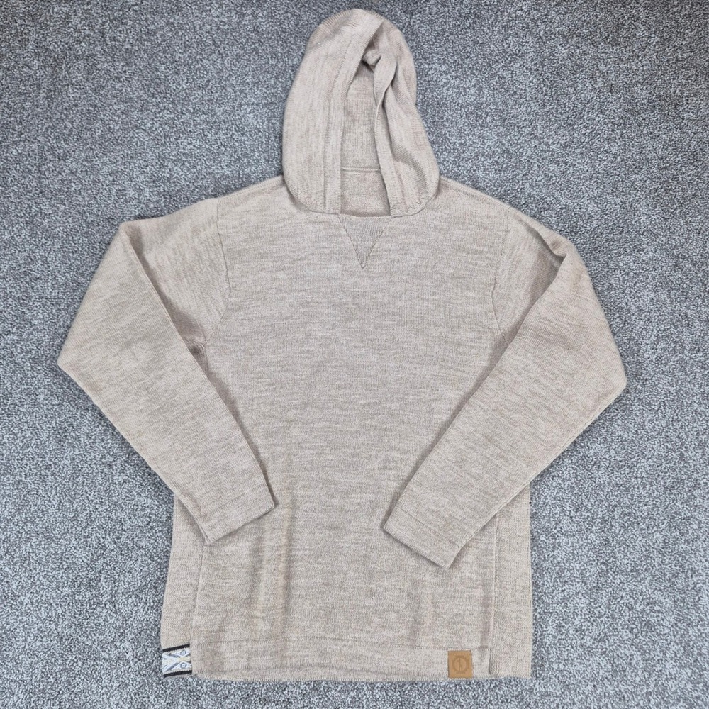 Paka The Hoodie Royal Alpaca Sweater Unisex Size Small Pebble